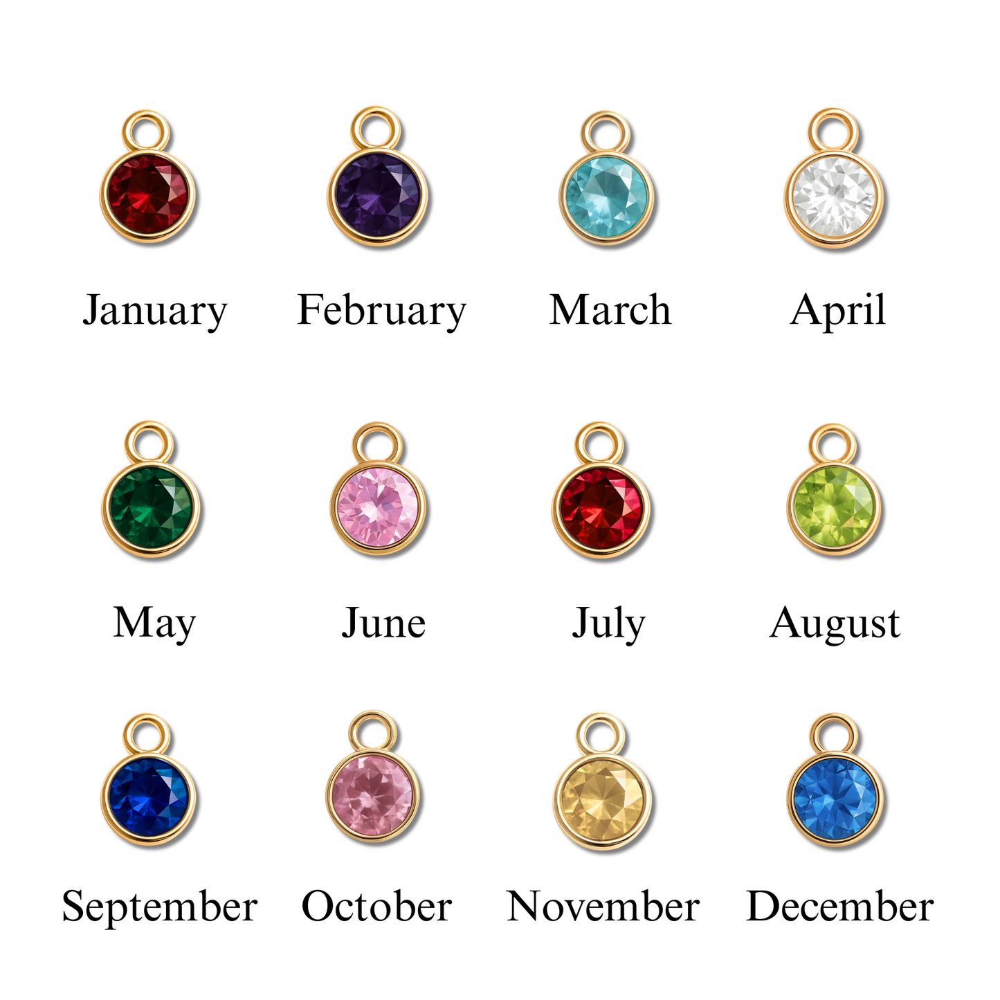 STAR Necklace with Birthstone